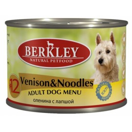 Berkley консервы для собак с олениной и лапшой